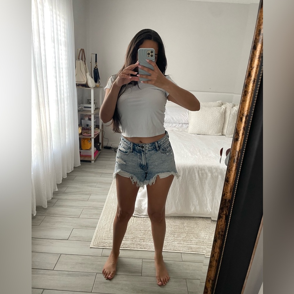 HIDDEN Los Angeles Distressed Denim Shorts - Picture 3 of 7